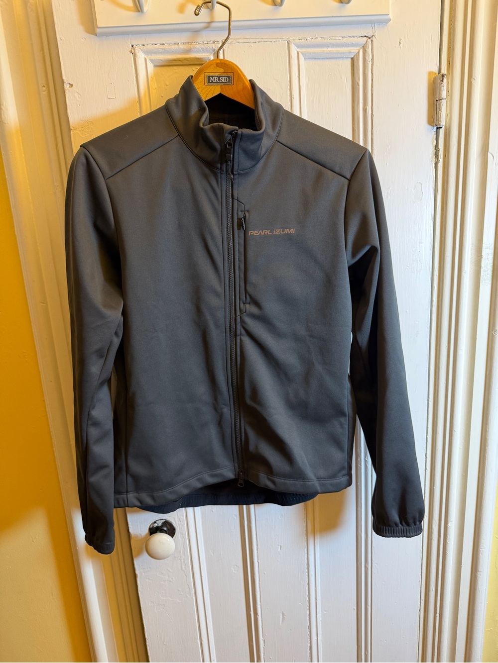 Pearl Izumi Women’s L Black Softshell Cycling Jacket Full Zip Fleece Lined